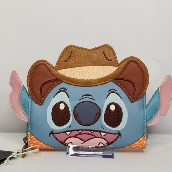Loungefly Western Stitch Exclusive Cosplay Zip Around Wallet NWT - Picture 1 of 4